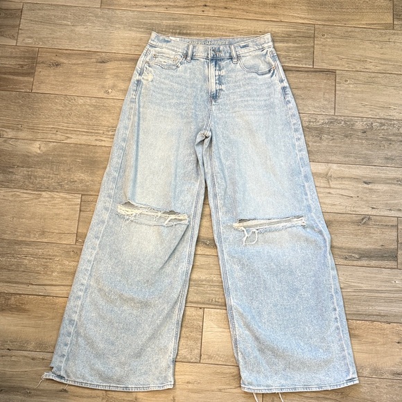 American Eagle Outfitters Denim - AE Super High-Rise Ultra Wide Leg Jeans